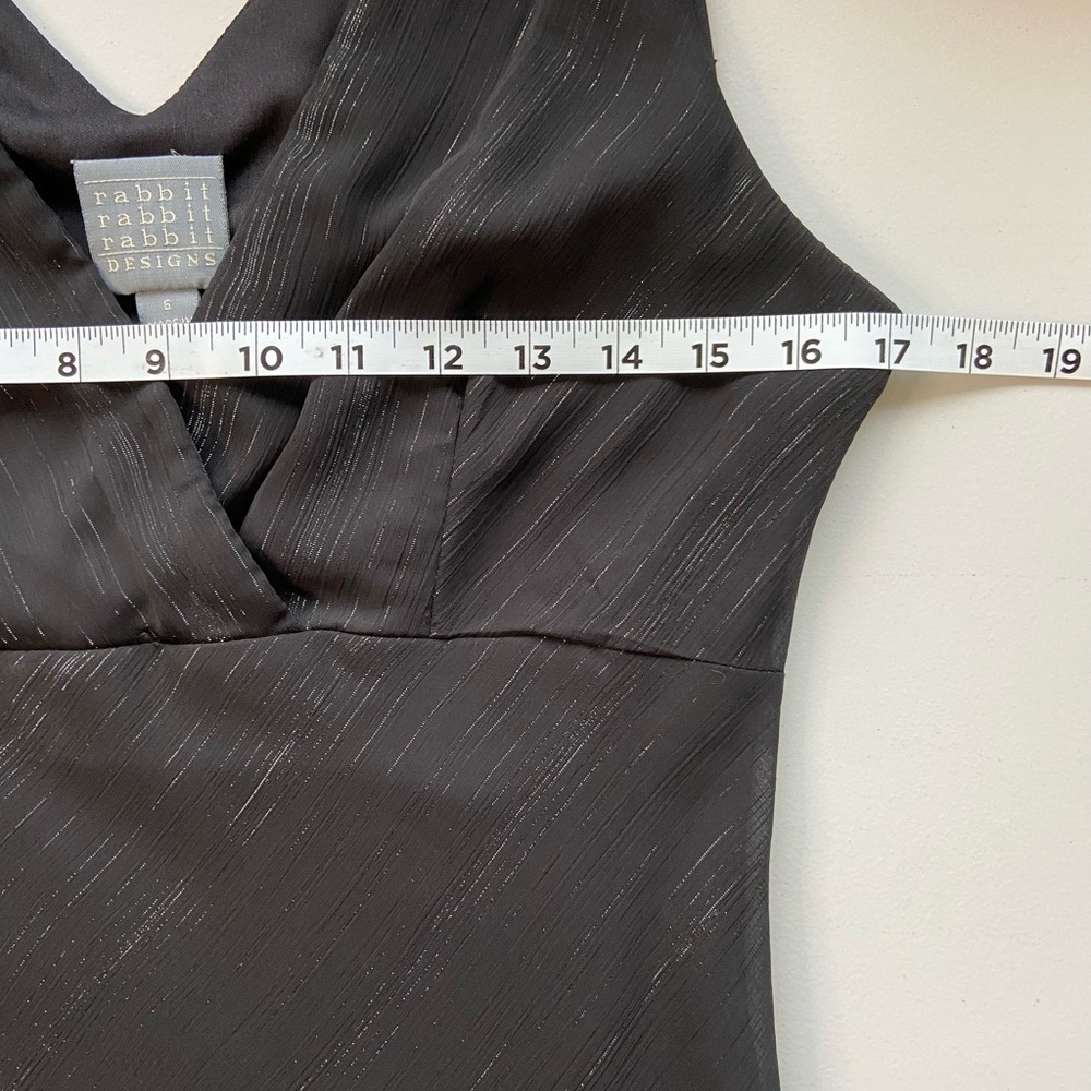 Vintage Babydoll Whimsigoth Dress Y2K Black Sz 6 Sheer Witchy Grunge Midi Vamp - Picture 8 of 11
